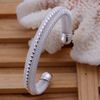 Promotion Fashion 4 Kinds Women's 925 Silver Bangle Bracelets Jewelry Mix 4 Style 925 Silver Shining Women's Bangle Bracelets 20pcs / Lot 1009