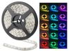 5M 5050 SMD rgb LED Strip light Flexible Waterproof 16FT multi color with 44 key IR REMOTE Controller With Power Adapter Full Set227U