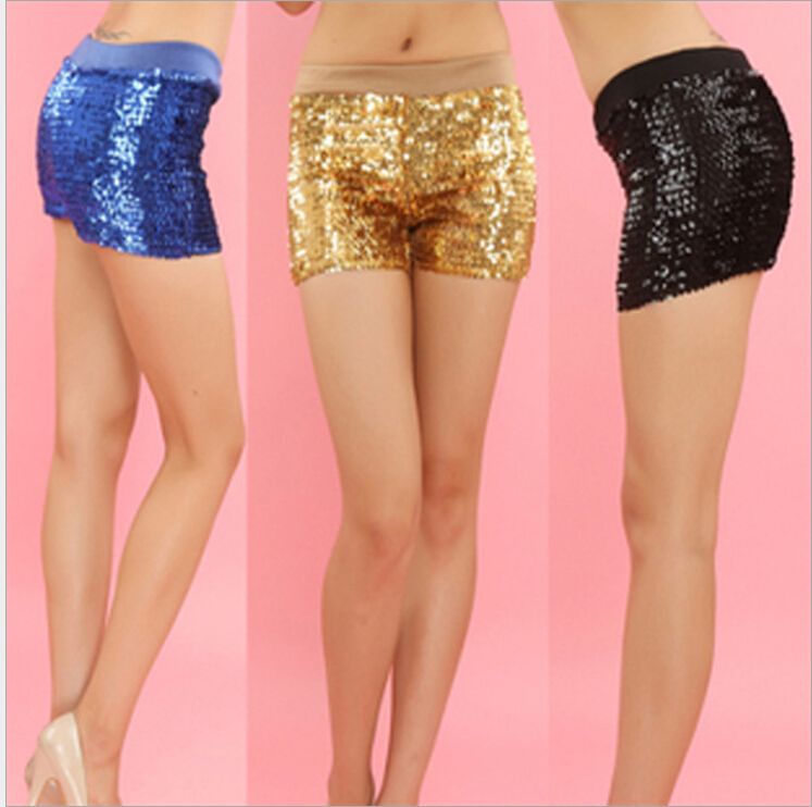 New Fashion Performance Shorts Pole Dance Sexy Sparkling