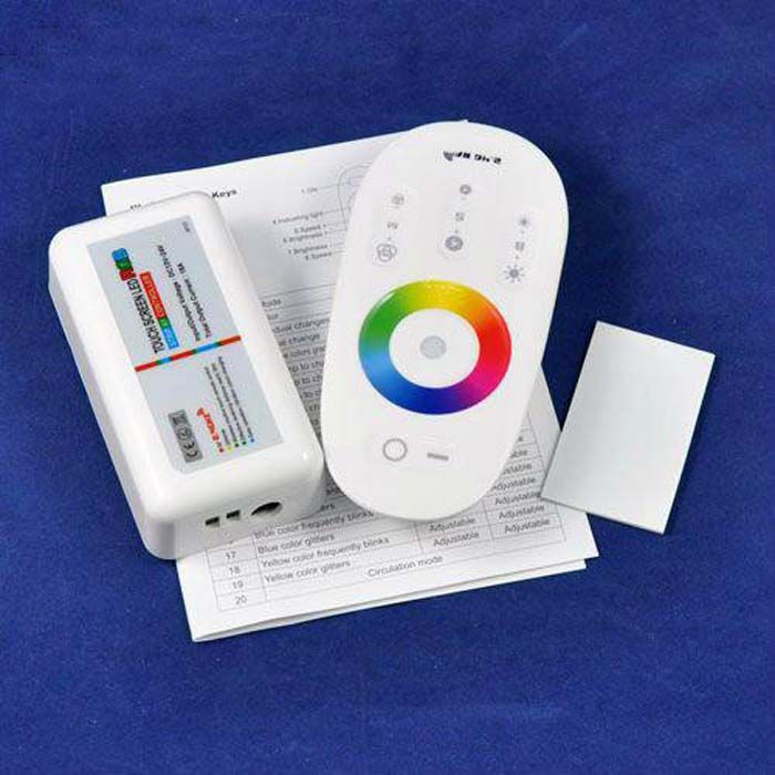 2.4G Touch Sn dimbare LED RGB draadloze afstandsbediening RF-controller DC12V-24V 18A1849033