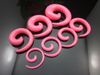 Body Jewelry Punk Ear Spiral Expander Taper Swirl Plug Stretcher piercing Acrylic Spiral Black White wholesale