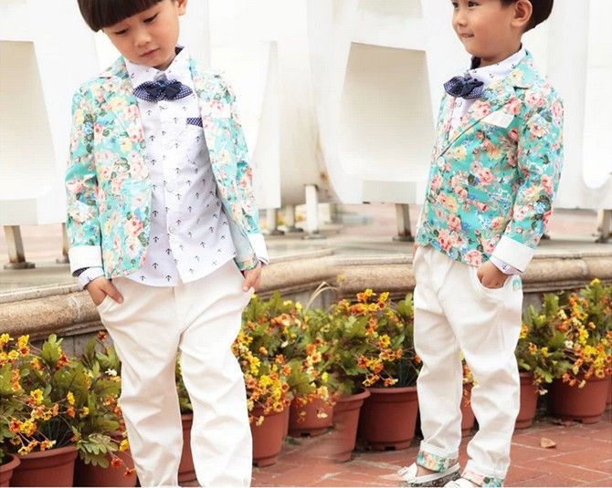 floral attire for boys