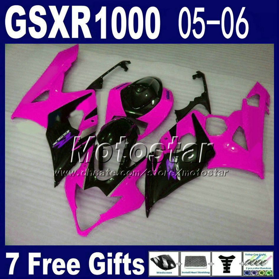 

oem fairing kit for suzuki gsxr 1000 k5 gsxr1000 glossy black purple fairings set 2005 2006 motorcycle gsxr1000 05 06 7 gift xd63, Multi-color