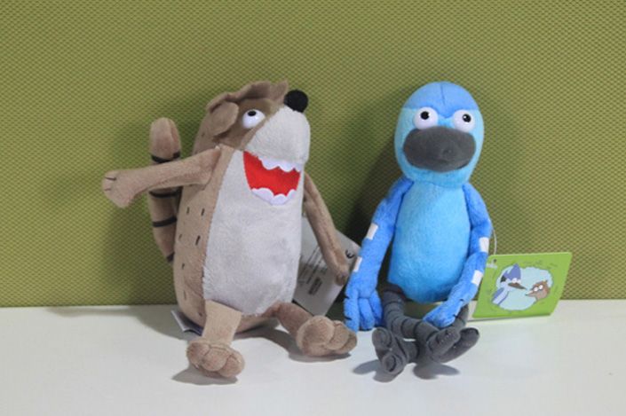Official 8.5" Regular Show Plush soft toy Rigby or Mordecai or friend 467112S