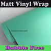 Premium Tiffany Blue Matte Vinyl Wrap Mint Matt Vinyl Car Wrapping con bolle d'aria Adesivi per auto gratuiti 1.52x30m / Roll 5x98ft