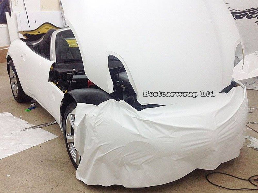 Матовая белая виниловая наклейка для автомобиля, пленка с воздушными пузырьками, матовая фольга с автографикой, покрывающая размер кожи 152x30 м, рулон6124121