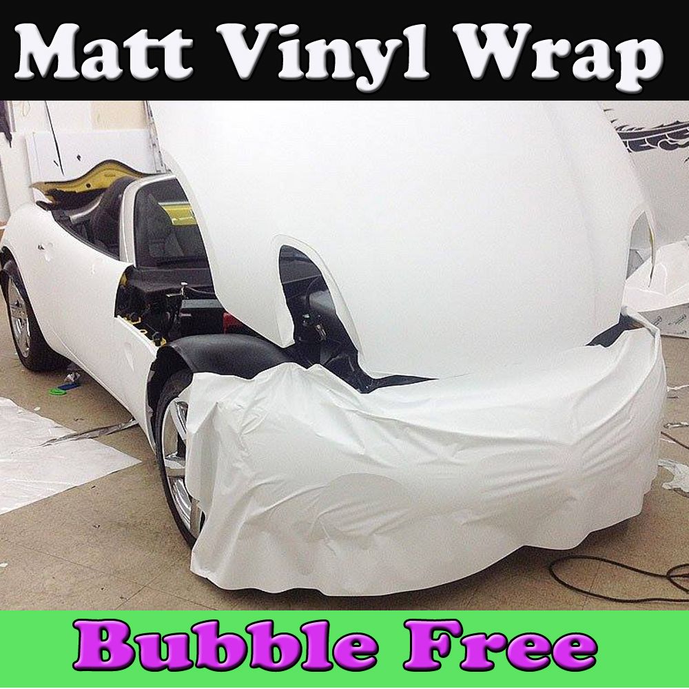Матовая белая виниловая наклейка для автомобиля, пленка с воздушным пузырьком, матовая фольга с автографикой, покрывающая размер кожи 152x30 м, рулон 4541479