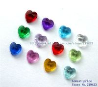 Wholesale 60PCS DIY accessories mm mm mm Mix color Heart Birthstone Floating Charms For Glass Living Locket