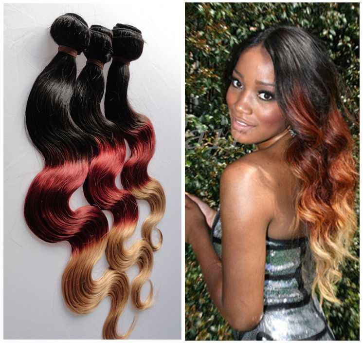 Hot Sale Hair 100 Malaysian Remy Hair Body Wave Weft Ombre