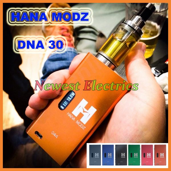 Hana Modz V3 DNA 30 Mod 30W DNA30 Mod Electronic Cigarette Version 2400mah Dna 30 Charger For E