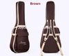 Deluxe Brown preto 40quot 41quot Saco de guitarra acústica 600D Nylon Oxford Guitar Soft Gig Bag Wholes7100330