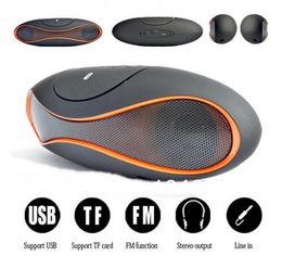 Wholesale - 2014 new Mini Speaker Rugby Football Design Style Wireless Bluetooth Loudspeaker with usb TF for iPhone5 4 S5 Note 3 Andriod pho