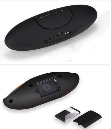 Toptan - 2014 Yeni Mini Hoparlör Rugby Futbol Tasarım Stil Kablosuz Bluetooth Hoparlör USB TF Ile iPhone5 4 S5 Not 3 Andriod Pho