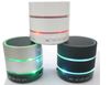 Wholesale - SF Free DHL New Style 3 LED Light Ring S09 Wireless Mini Speaker Speakers Bluetooth HiFi beatbox with MIC