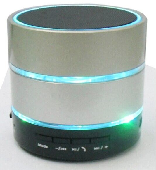 Wholesale - SF Free DHL New Style 3 LED Light Ring S09 Wireless Mini Speaker Speakers Bluetooth HiFi beatbox with MIC