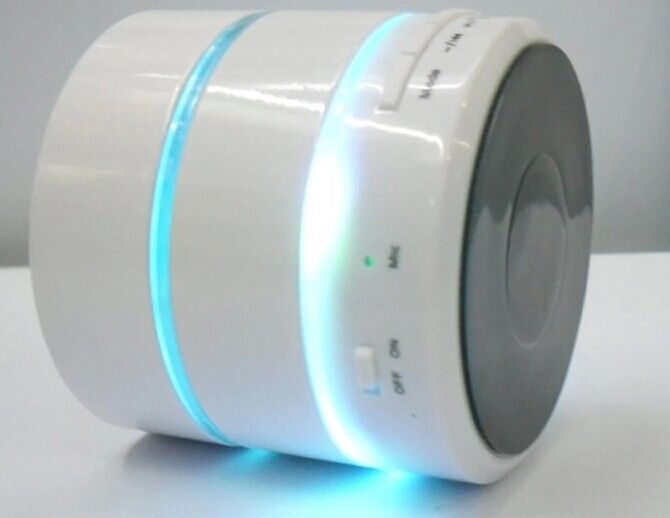 Wholesale - SF Free DHL New Style 3 LED Light Ring S09 Wireless Mini Speaker Speakers Bluetooth HiFi beatbox with MIC