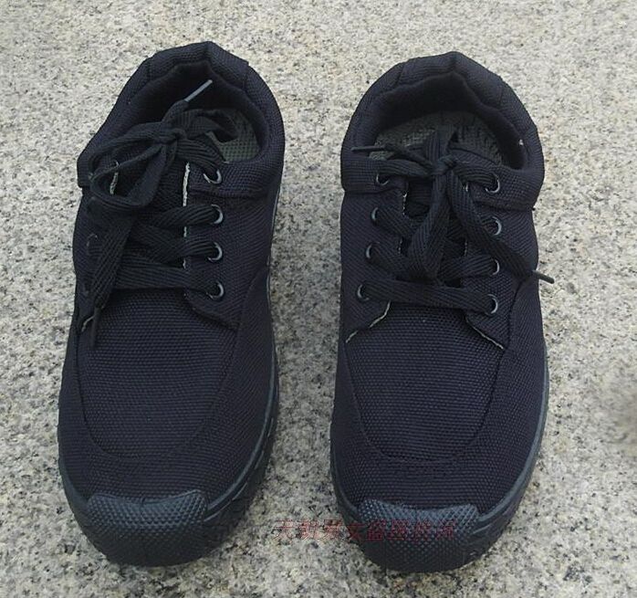 All Black Training Shoes Walking Shoes Work Shoes Safety Shoes Men ...