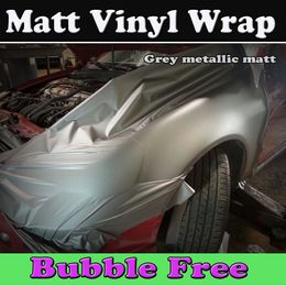 Gunmetal Grey Matte Vinyl Wrap Anthracite With Air Bubble Free Dark Grey Metallic Matt Film Vehicle Wrapping Styling Fol size 1.52x30m/Roll