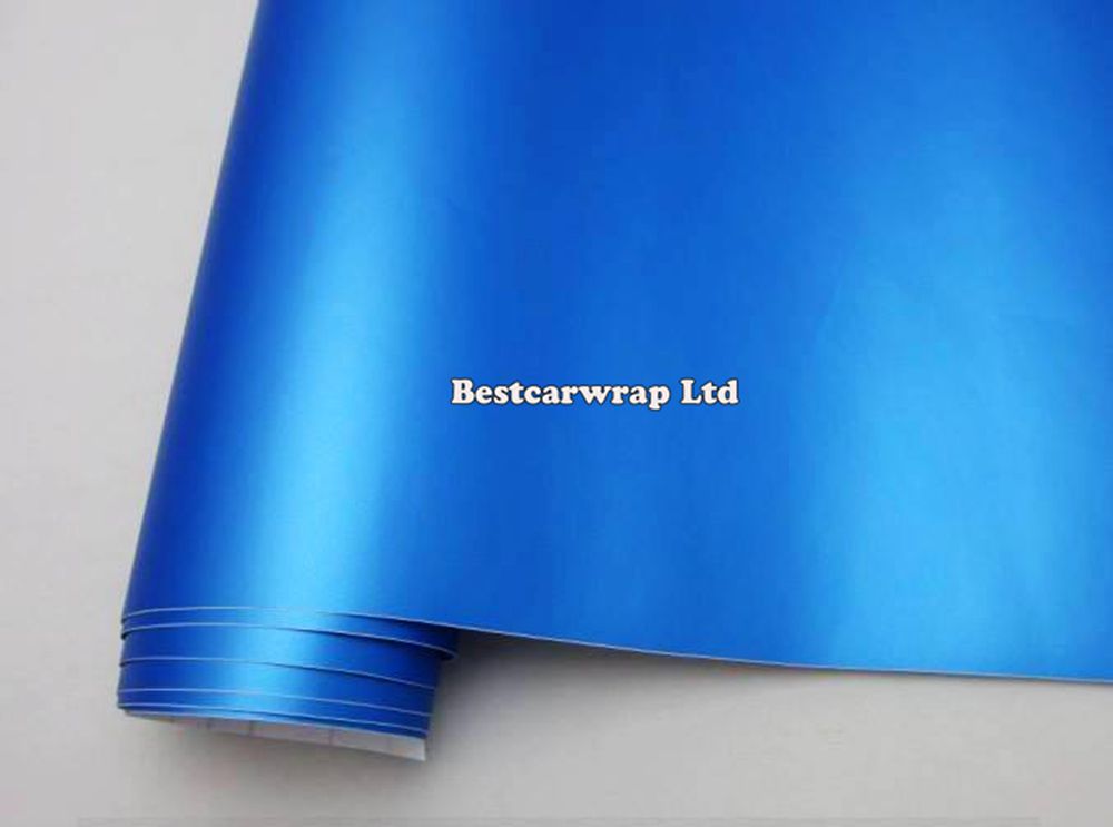 High Quality Matte Pearl Blue Vinyl Wrap With Air Channle Full Car Wrap Pearl Blue Matt Film Vehicle Wraps 