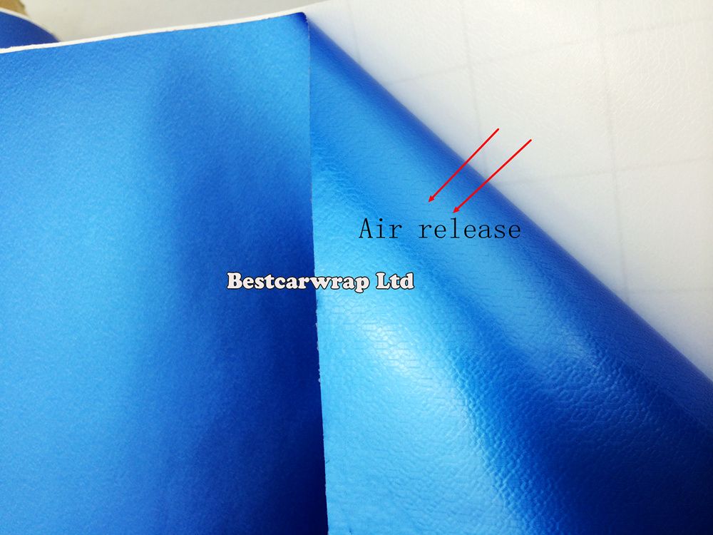 Enveloppe en vinyle en vinyle bleu mate de haute qualité avec canal d'air enveloppe de voiture complète Blue Blue Matt Film Vehicle Wraps Livraison gratuite