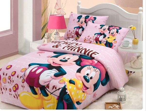 Home Furniture Diy Home Bedding Mickey Mouse Black White