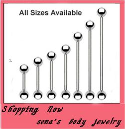 tongue ring 70pcs lot mix 7 size stainless steel ball heix earring piercing body tongue ring
