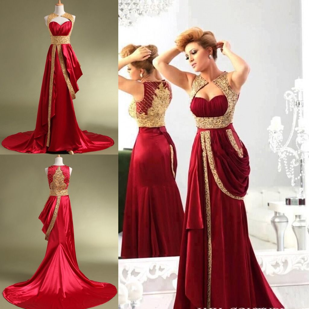 2015 Arabic Sheath Evening Gowns Sweetheart With Beaded Sequined High