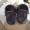 Chaussures en cuir pour bébés enfants bébé fille garçon Slip-On AntiSkid premières chaussures de randonnée