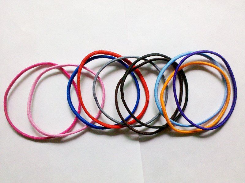 Wholesale Colourful Hair Elastic Ties Ponytail Holder Ponies