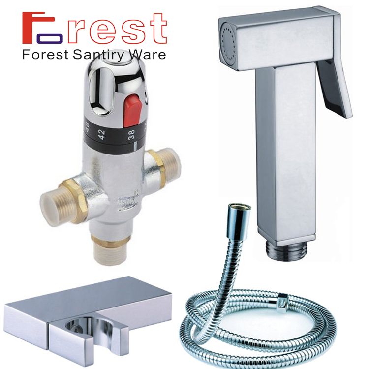 2019 Thermostatic Hand Held Douche Bidet Spray Kit / Shower Shattaf