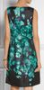 Floral Rose Imprimir cetim vestido elegante Mulheres Crisp Satin Dresses 1851