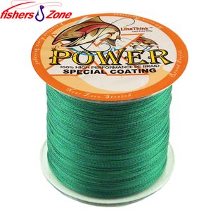 Strong 4 Strands Power Pletający linia połowowa 500 m japońska zielona linia połowowa multifilamentu 8LB-60 LB Power PE linia połowowa PE