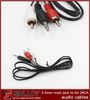 1.2M 3.5mm mâle Jack vers AV 2 RCA câble Audio stéréo pour MP3 DVD lecteur de musique 200 pcs/lot