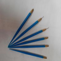 Professionelle blaue Kunststoffgriff Lace Perücke Lüftung Halter und Perücke Nadel 1 Halter +4 Größe Nadel Pin