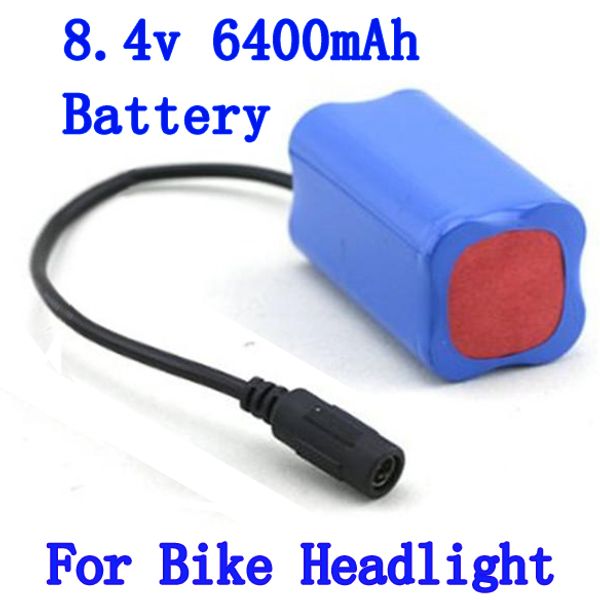 

8.4 V 6400mAh аккумуляторная батарея для для 2 в 1 CREE XML T6 LED велосипед свет лампы фары фар