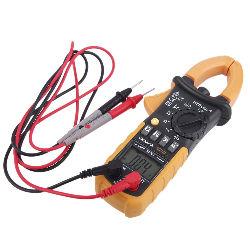 2019 HYELEC MS2008A Professional Digital AC Clamp Meter 2000 Counts W