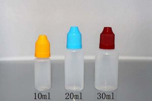 Fast Shipping Soft Style PE Needle Bottle 5ml 10ml 15ml 20ml 30ml Plastic Dropper Bottles Child Proof Caps LDPE E Liquid Empty Bottle