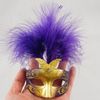 Lovely mini feather mask venetian masquerade party gift halloween decoration wedding favor novelty free shipping mix color