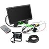 Kit di retrovisione per auto monitor LCD da 7 "a 4 pin + sistema di backup per telecamera di retromarcia CCD 18 LED IR impermeabile Spedizione gratuita