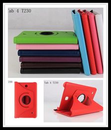 360 Degree Rotating PU Leather Cover Protective Case for Samsung GALAXY Tab 4 Tab4 7.0 T230 T231 good quality PU Leathers