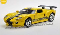 Wholesale 1 Alloy Diecast Car Model For Ford GT Toy Collection Powerful Pull Back With Sound Light Yellow White Red Gray