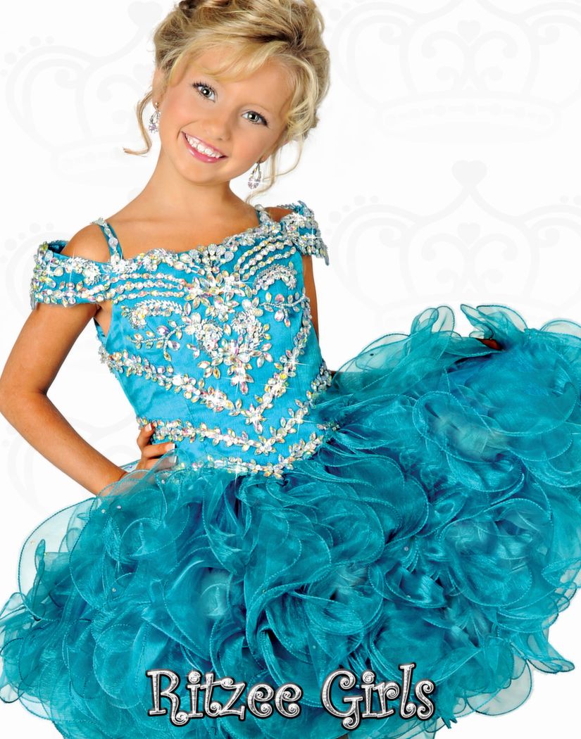 Perfect Angels 2014 New Arrival beaded bodice fuchsia purple cupcake kids pageant dresses Flower Girl Dresses3989573