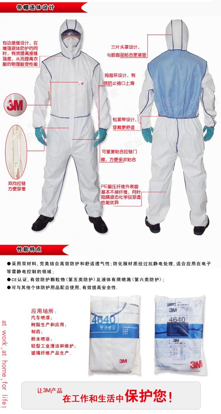Wholesale Nuclear Radiation Protection Coveralls Suit , Workwear And