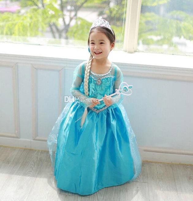 En Existencia Nuevo Frozen Girls Party Dresses Reina Del Bebe Elsa Anna Princesa Vestidos Ninos Lentejuela Vestidos Ninos Vestidos De Navidad De 8 9 Dhgate