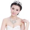 Set di gioielli da sposa sexy Accessori per matrimoni Crown Crown Tre Suit Wedding Tiara Bridal Necklace Set1788694