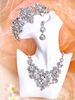 Set di gioielli da sposa sexy Accessori per matrimoni Crown Crown Tre Suit Wedding Tiara Bridal Necklace Set1788694