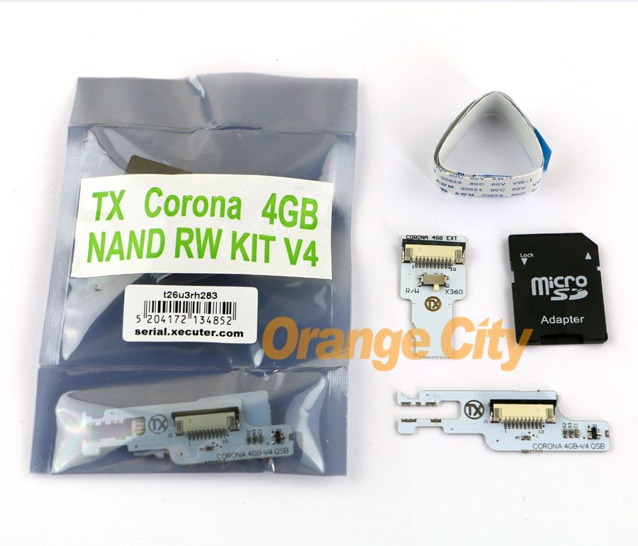 

TX CORONA 4GB NAND RW KIT 4GB SD For Xbox 360 (QSB V4) OEM CHINA