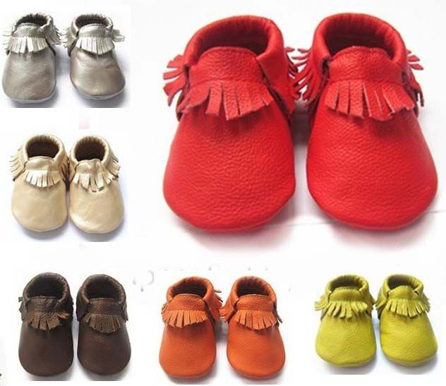 2019 High Quality Baby Moccasins Soft Sole Moccs Genuine ...