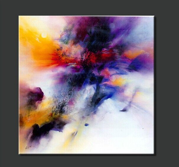 Hand Painted Famous Decor Abstract Oil Painting on Canvas Square Abstract Oil Art for Home/Business Decoration 1pc
