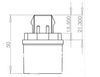 15st US G24 till E26 Lamphållare Converter Lengh: 50mm